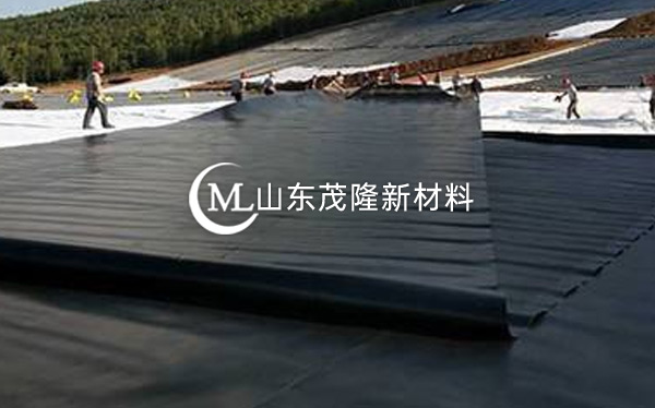 《引江濟淮C001標工區(qū)》土工膜、塑料盲溝施工